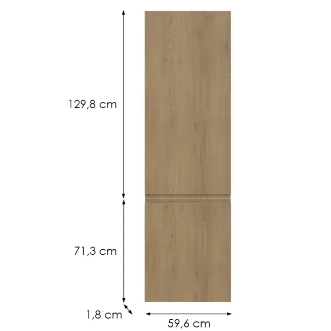 Kuchynská predná časť D60zl P T8 K282 Dub Cremona Grii