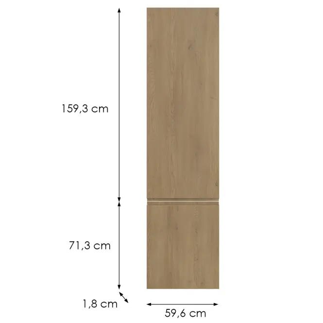 Kuchynská predná časť D60zln  P T8 K282 Dub Cremona Grii,2