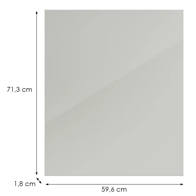 Kuchynská predná časť D60zs L9 K900 Bianco Hg Griii