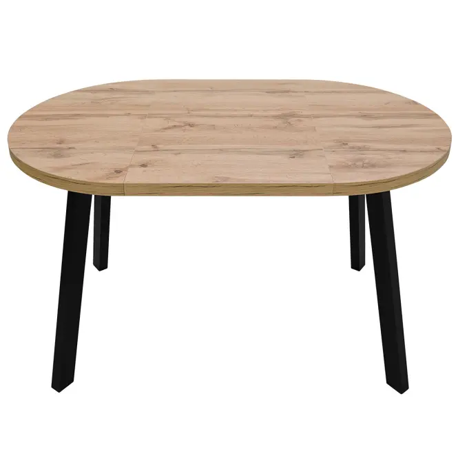 Rozkladací stôl St-82 80+50cm Wotan/Čierna,4
