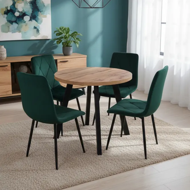 Rozkladací stôl St-82 80+50cm Wotan/Čierna,7