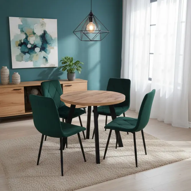 Rozkladací stôl St-82 100+50 Wotan/Čierna