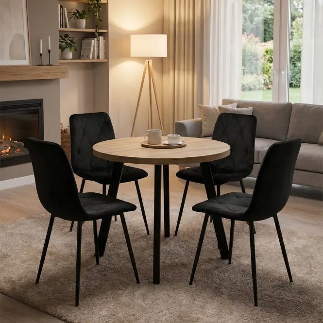 Rozkladací stôl  St-82 100+2x50 Wotan/Čierna,6