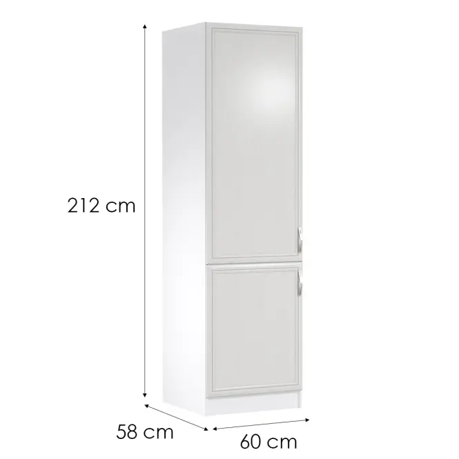 Kuchynská Skrinka Sycylia D60zl L Biely/Dub Lancelot