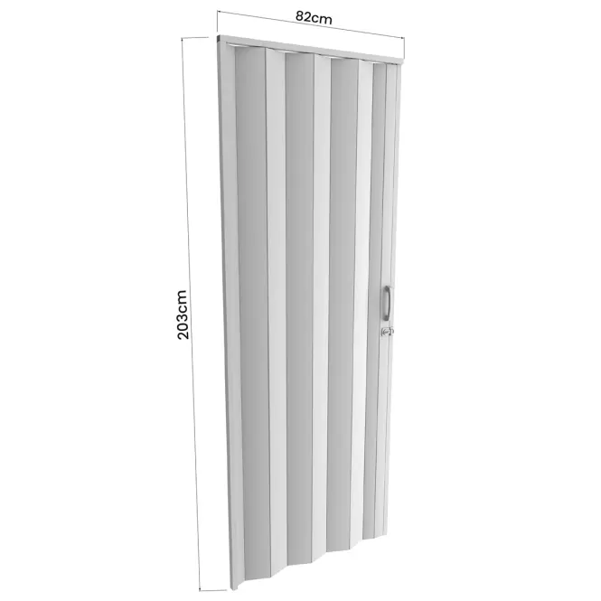 Zhrňovacie dvere PVC Milano Off-White