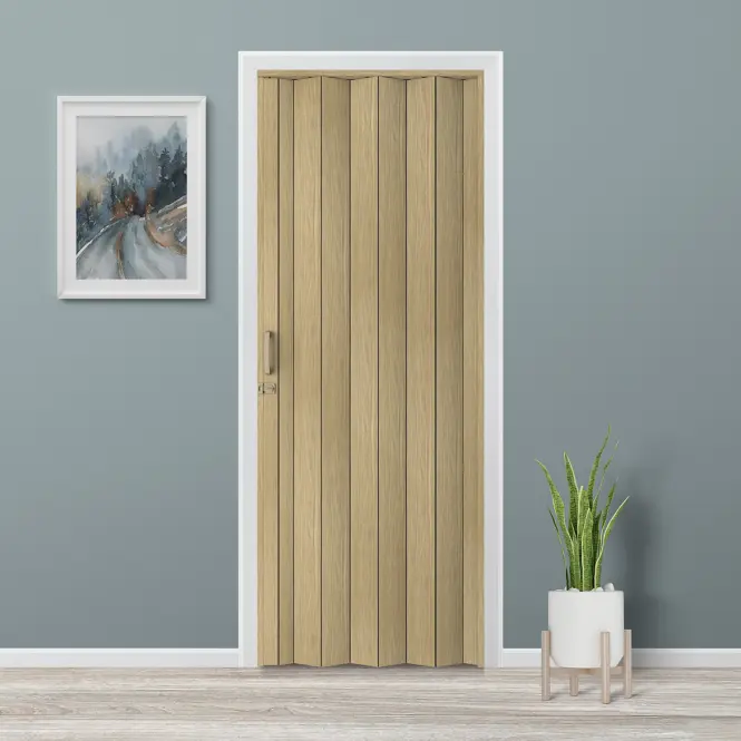 Zhrňovacie dvere PVC Milano Roble Sonoma
