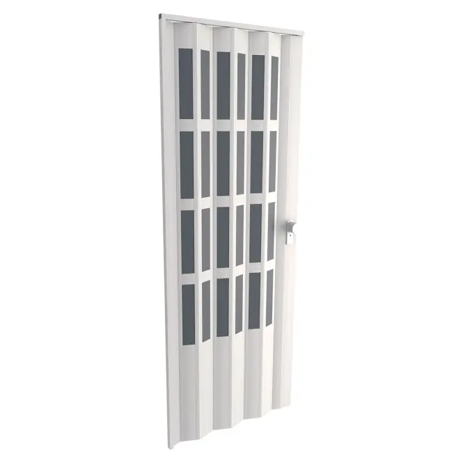 Zhrňovacie dvere PVC Lugano Off-White