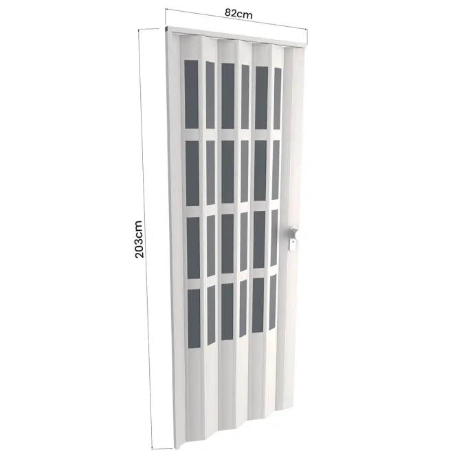 Zhrňovacie dvere PVC Lugano Off-White