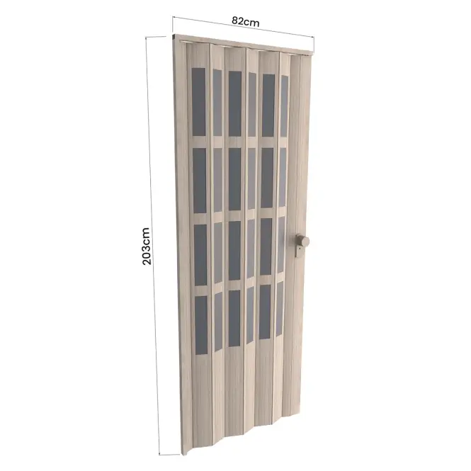 Zhrňovacie dvere PVC Lugano Roble Glacial