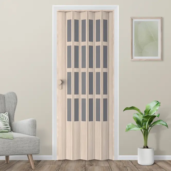Zhrňovacie dvere PVC Lugano Roble Glacial