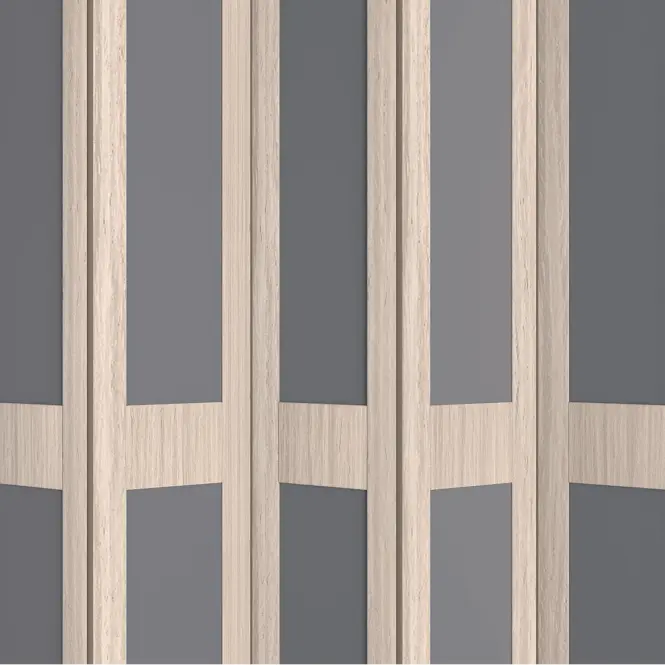 Zhrňovacie dvere PVC Lugano Roble Glacial
