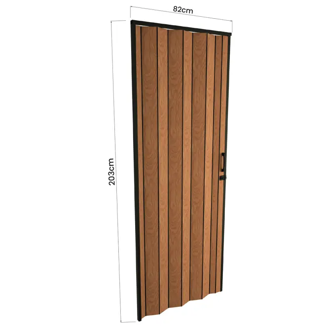 Zhrňovacie dvere PVC Blacktie Roble Dorado