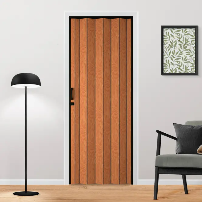 Zhrňovacie dvere PVC Blacktie Roble Dorado