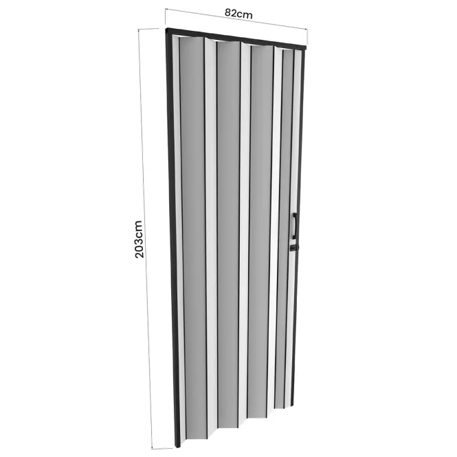 Zhrňovacie dvere PVC Blacktie Off-White