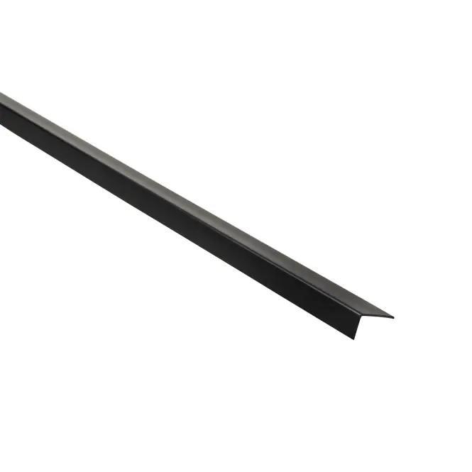 Profil uholníkový PCV čierny 20x10x1.1mm 2.6m