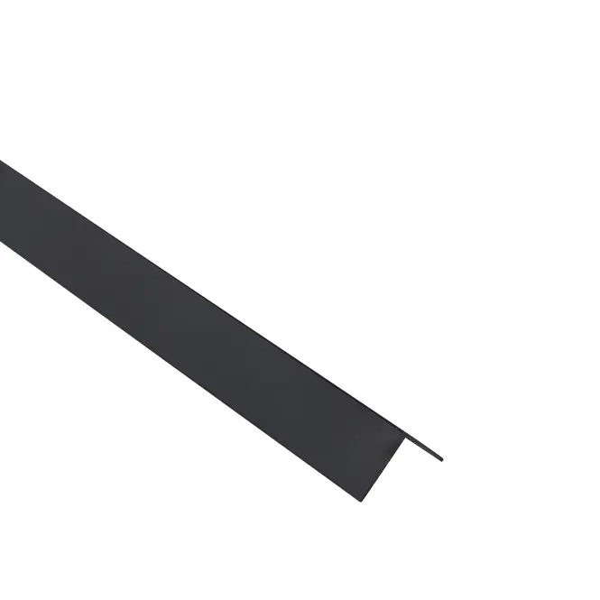 Profil uholníkový PCV čierny 20x20x1.1mm 1m