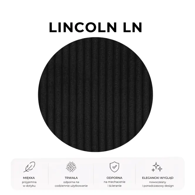 Posteľ Mila 180x200 Lincoln 100ln čierna
