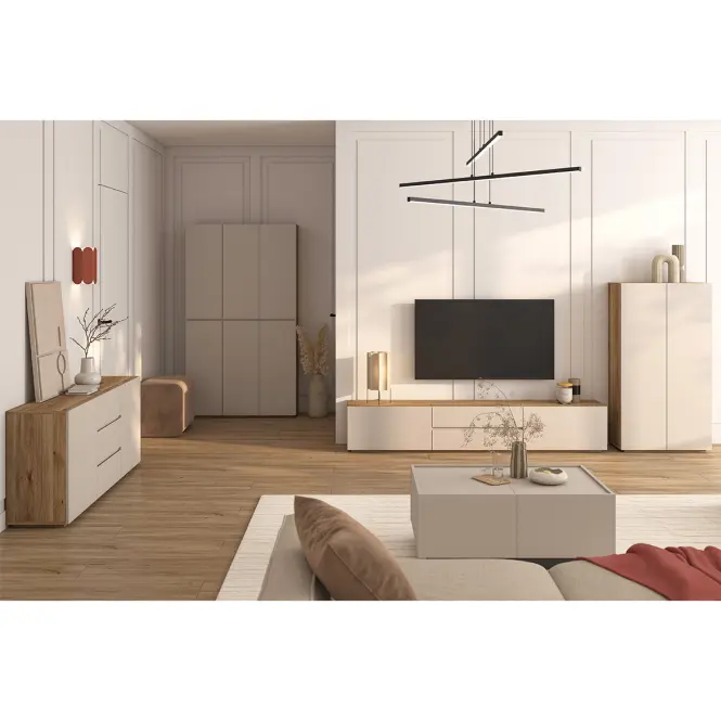 Komoda Vysoká Criss 78 6d Dub Mauvella/Kašmír