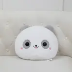 Vankúš Panda 30x40 cm Sivý