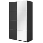 Skriňa 120cm Beta 54  Čierna/Zrkadla