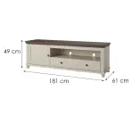TV stolík Evora 40 Bez/Dub Dunin