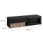 TV stolík Cannes Zmwdv Cs RTV Black/Viking/Marble Black,3
