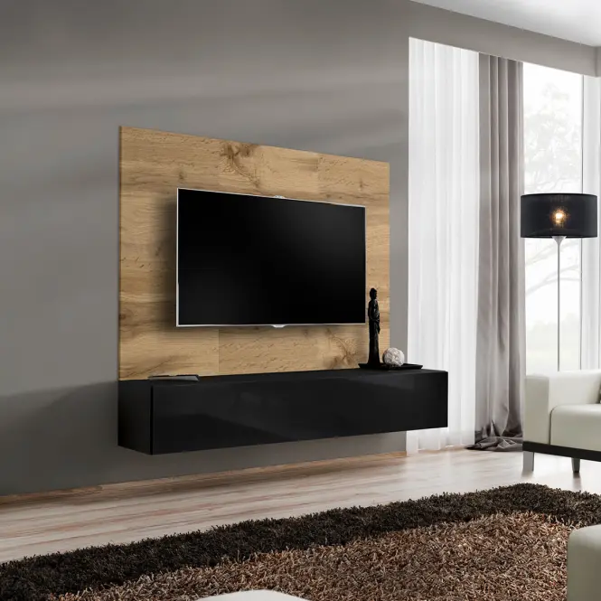 TV stolík + Panel Switch Wtz Sw Pr1 Wotan/Čierna,3