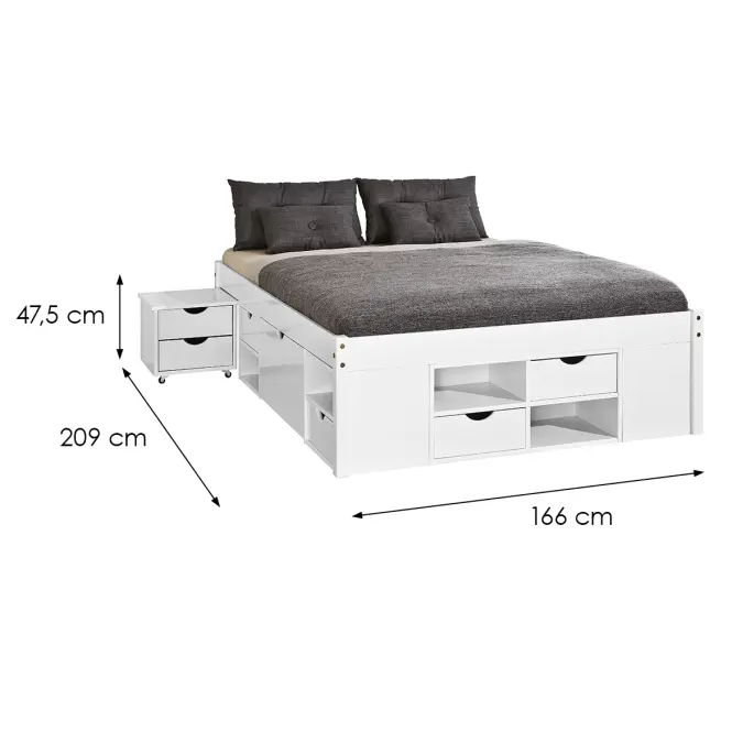 Posteľ 20900175 Till 160x200 Biela