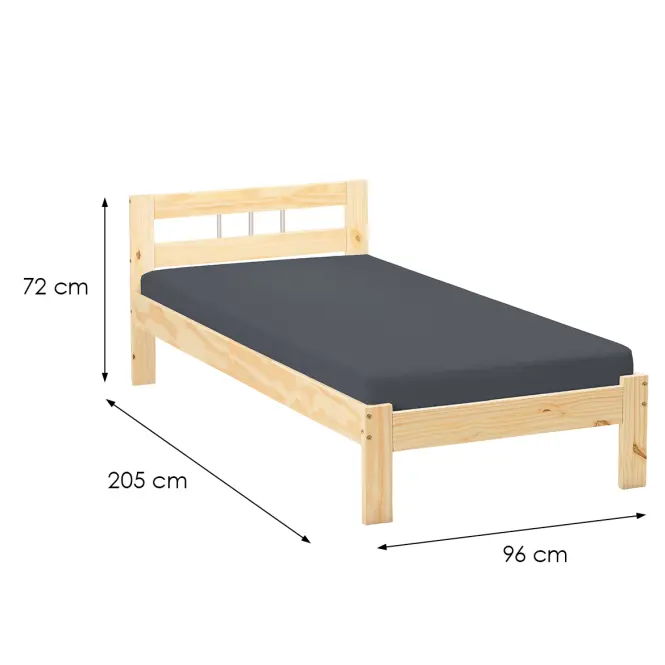 Posteľ 30400225 Jana 90x200 Prírodné