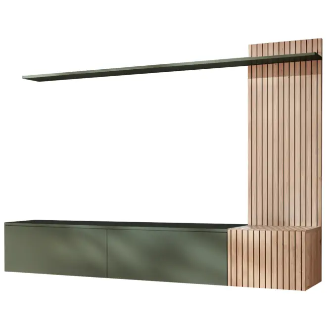 Obývacia Stena Solo Hjzi Sl Hickory Jackson/Green,2
