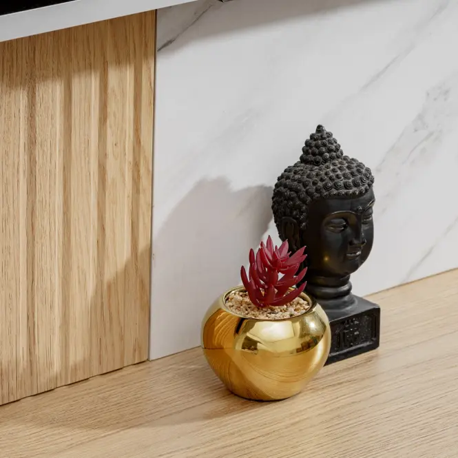 Obývacia Stena Noir I Dcmw Nr1 Cremona Oak/Marble White,9