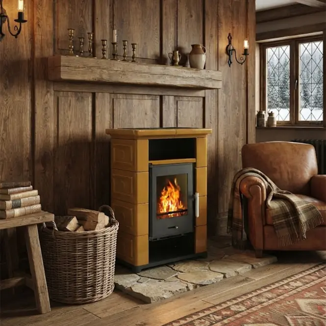 Krbové kachle Primo keramika honey brown 7 kW,3