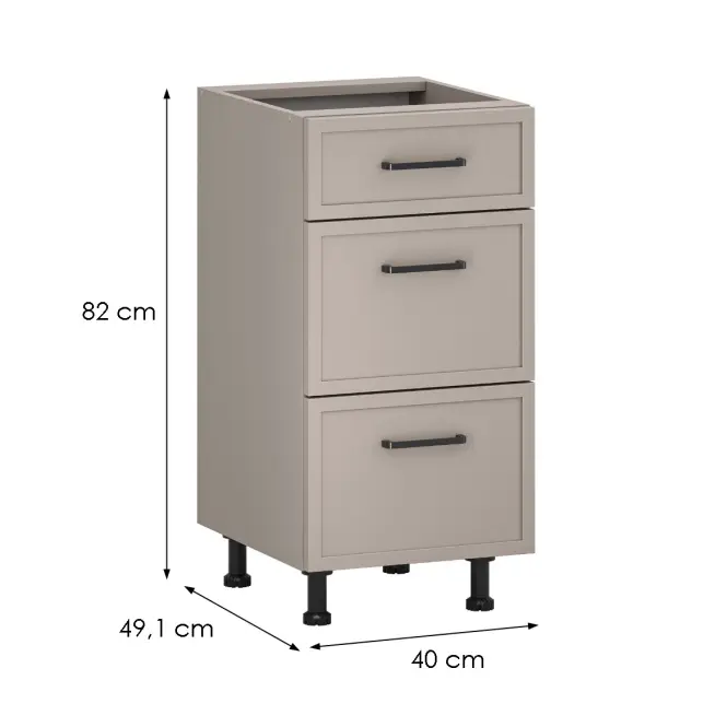 Kuchynská skrinka Heming D40 3s hlina