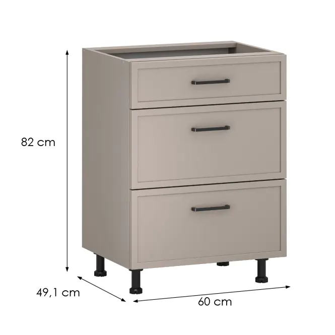 Kuchynská skrinka Heming D60 3s hlina