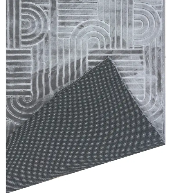 Koberec Eva Embossed 1,6/2,3 Em2025-01 sivý