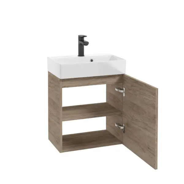 Kúpeľňová skrinka pod umývadlo Faro 50 cm oreh rockford,2