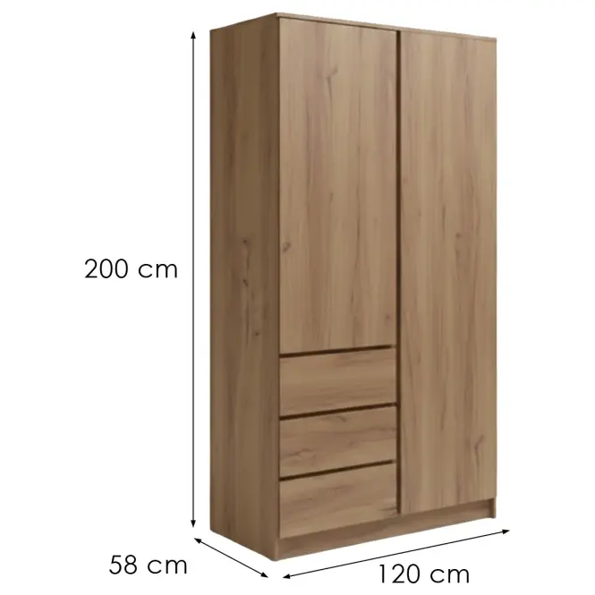 Skriňa Eskara 120  Dub Riviera