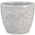 Keramický obal na kvetináč Scheurich 920, ø25cm, čierna trblietavá