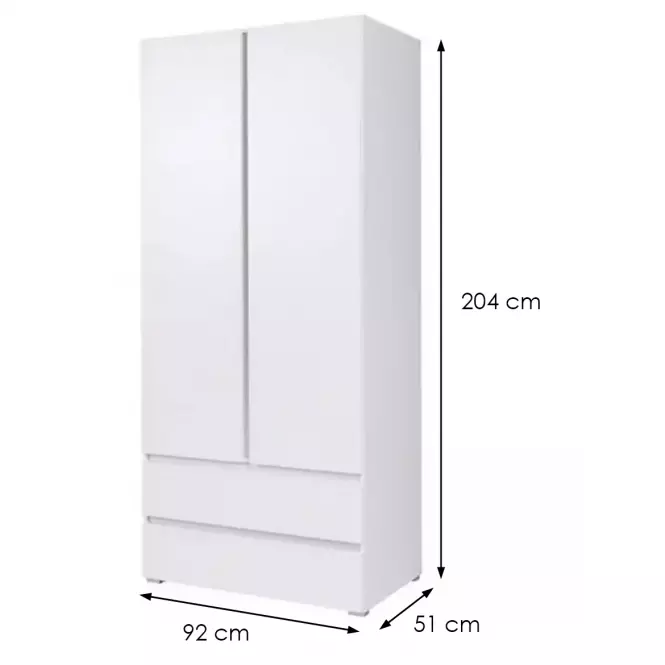 Skriňa Cosmo C02 92 cm biely,2