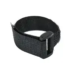 Sťahovacie pásky na suchý zips 16 x 310 mm, čierne 5 ks