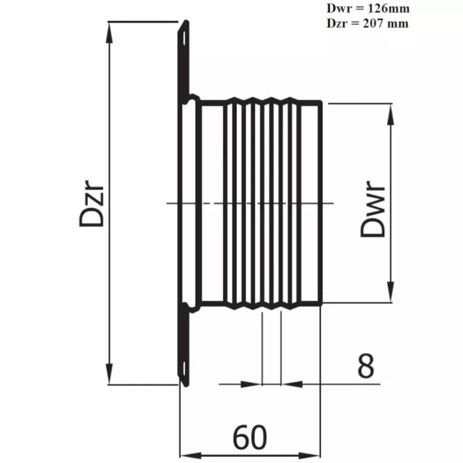 Rozeta ROZ120-OC,2