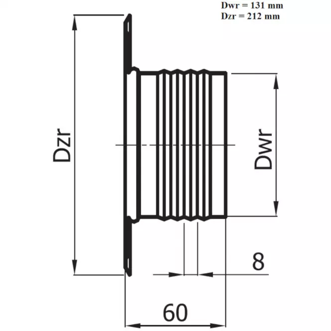 Rozeta ROZ125-OC,2