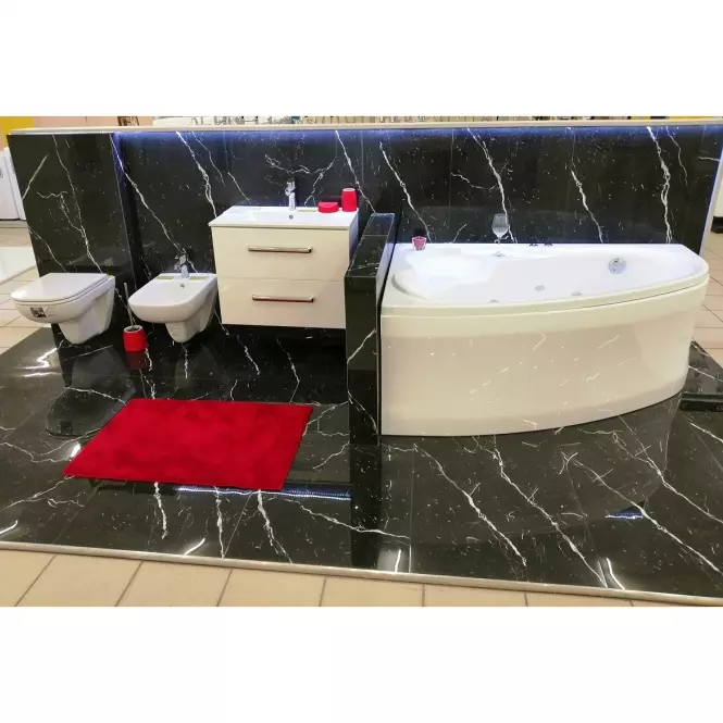 Gresová dlažba Black Marquina High Glossy Rekt. 60/120