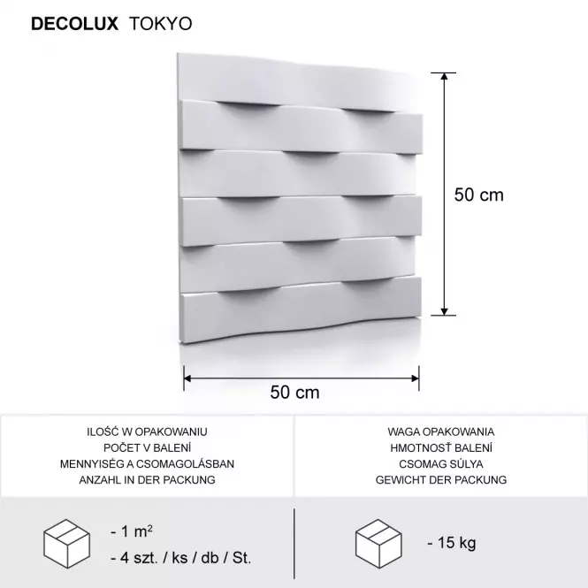 Sadrový dekor Tokyo 3D