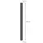 Plotový stĺpik 50x50 mm lakovaný ZN+RAL9005,4