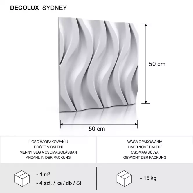 Sadrový dekor Sydney 3D