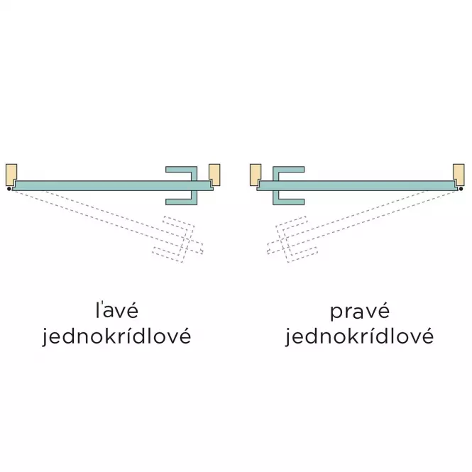 Dvere vnútorné Standard plné 80P dub strieborný