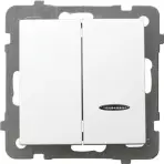Vypínač biely ŁP-2GS/m
