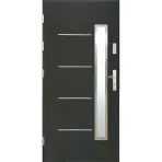 Dvere vchodové WZ 68 90L antracit