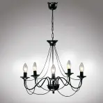 Luster Pavúk 1281 Čierna LW5